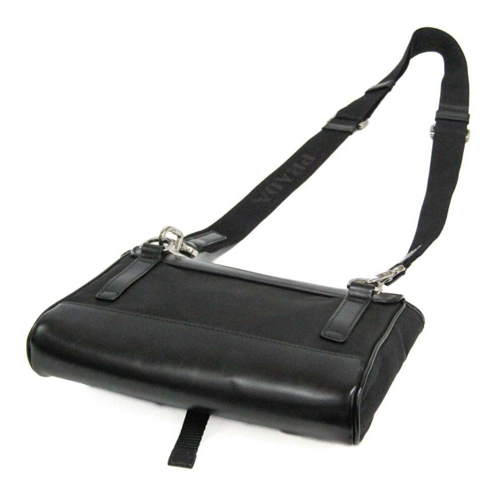 PRADA Black Leather Shoulder Bag - Picture 2 of 16